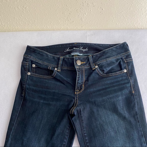 American Eagle Boot Cut Jeans Super Stretch Mid Rise Woman’s Jeans size 8 - Picture 2 of 12